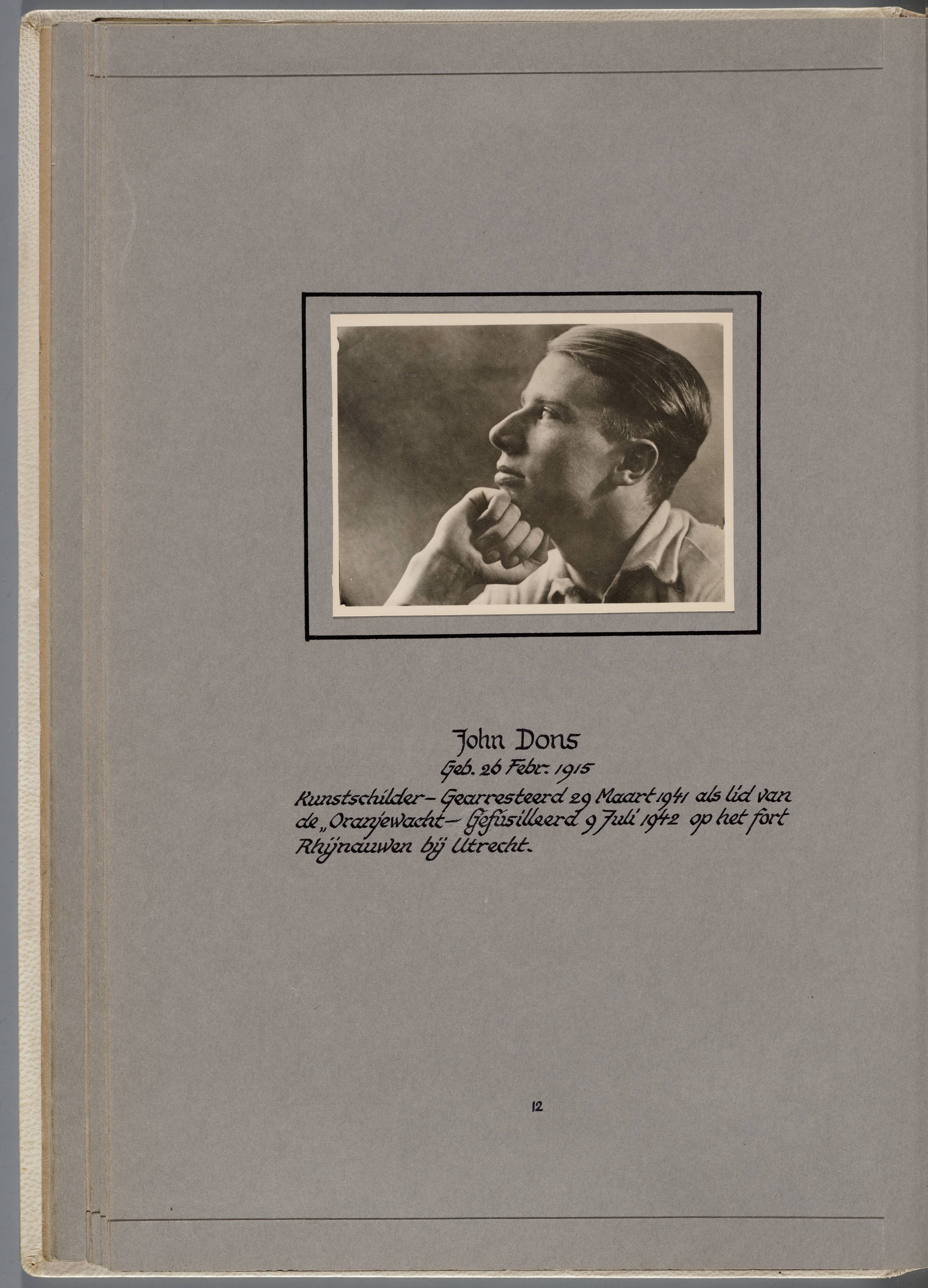Stichting Oranjehotel: Doodenboeken John Dons