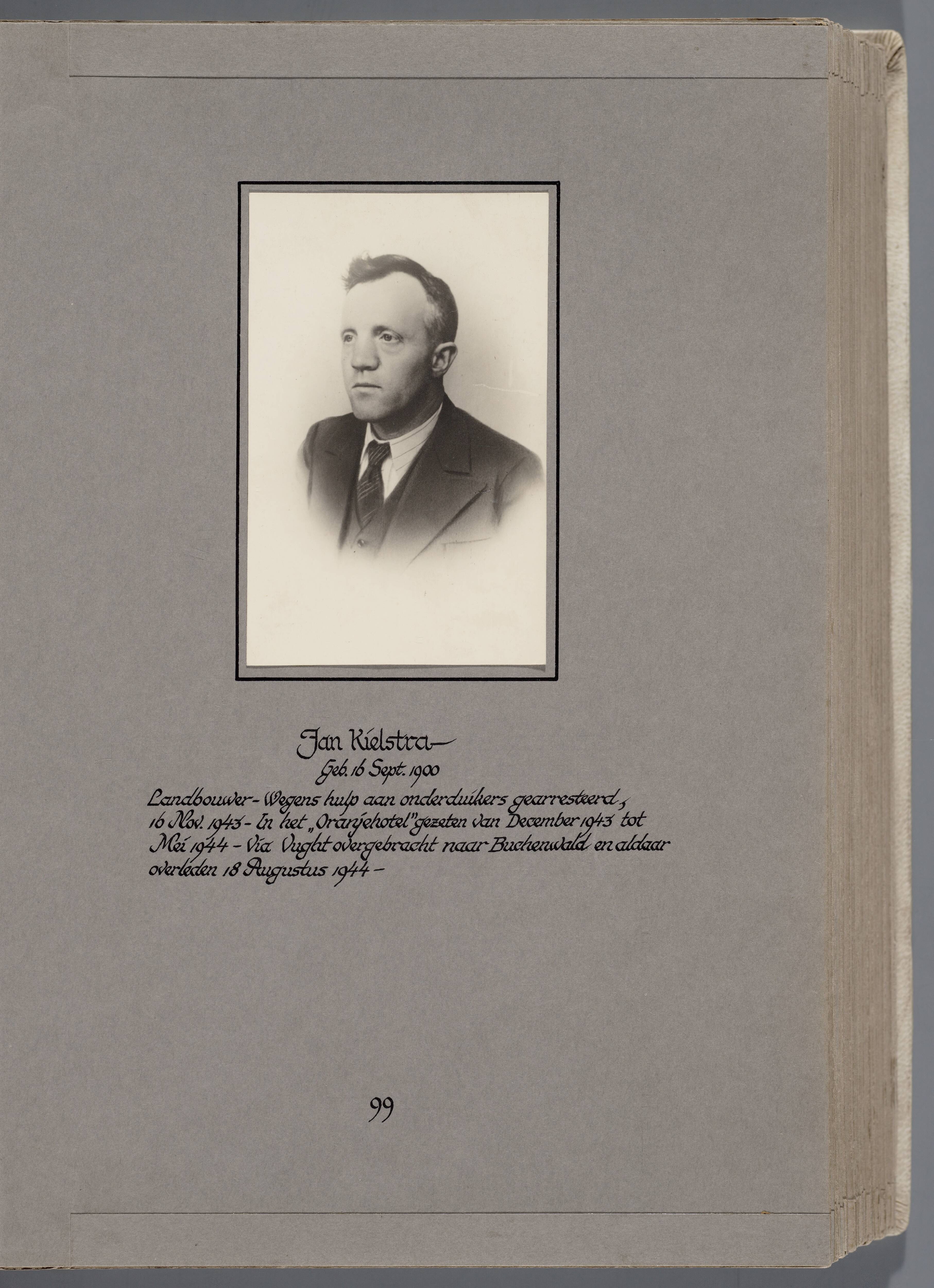 Stichting Oranjehotel: Doodenboeken Jan Kielstra